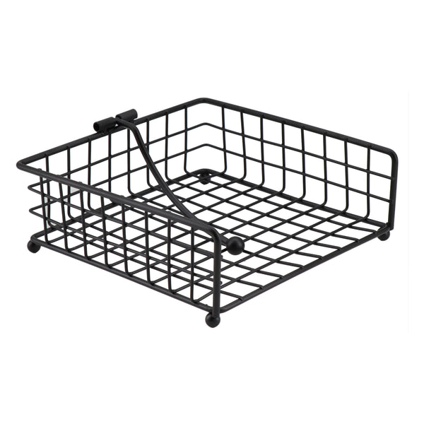 REGENT KITCHEN WIRE NAPKIN HOLDER POWDER COATED BLACK, (185X185X65MM)