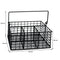 REGENT KITCHEN WIRE CUTLERY CADDY WITH HANDLE POWDER COATED BLACK, (230X145X100/200MM)