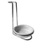 REGENT KITCHEN SPOON REST CHROME STAND WITH CERAMIC BOWL, (110X110X175MM)