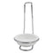 REGENT KITCHEN SPOON REST CHROME STAND WITH CERAMIC BOWL, (110X110X175MM)