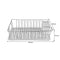 REGENT CHROME DISH RACK WITH TRAY, (430X350X115MM)