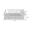 REGENT CHROME DISH RACK WITH TRAY, (430X350X115MM)