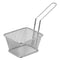 REGENT CHROME CHIP SERVER RECT. FRYER BASKET WITH HANDLE, (205/105X90X60MM)