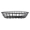 REGENT WIRE FOOD SERVING BASKET ROUND POWDER COATED BLACK, (255MM DIAX50MM)