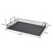 REGENT KITCHEN VINTAGE TRAY WITH STEEL MESH SIDES AND HANDLES P.C. BLACK, (420X280X50MM)