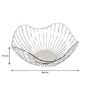 REGENT CHROME ROUND WIRE FREE-FORM BREAD BASKET LARGE, (285X285X130MM)