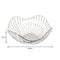 REGENT CHROME ROUND WIRE FREE-FORM BREAD/FRUIT BASKET LARGE, (285X285X130MM)