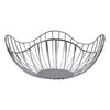 REGENT CHROME ROUND WIRE FREE-FORM BREAD/FRUIT BASKET LARGE, (285X285X130MM)