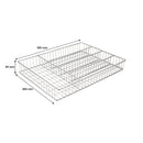 REGENT CHROME RECT. WIRE CUTLERY TRAY, (360X265X50MM)