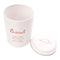 REGENT KITCHEN BISCUIT CANISTER WHITE WITH GOLD PRINTING, (135MM DIAX175MM)