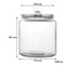 REGENT ROUND GLASS JAR WITH GLASS LID, 1.2LT (155X125MM DIA)