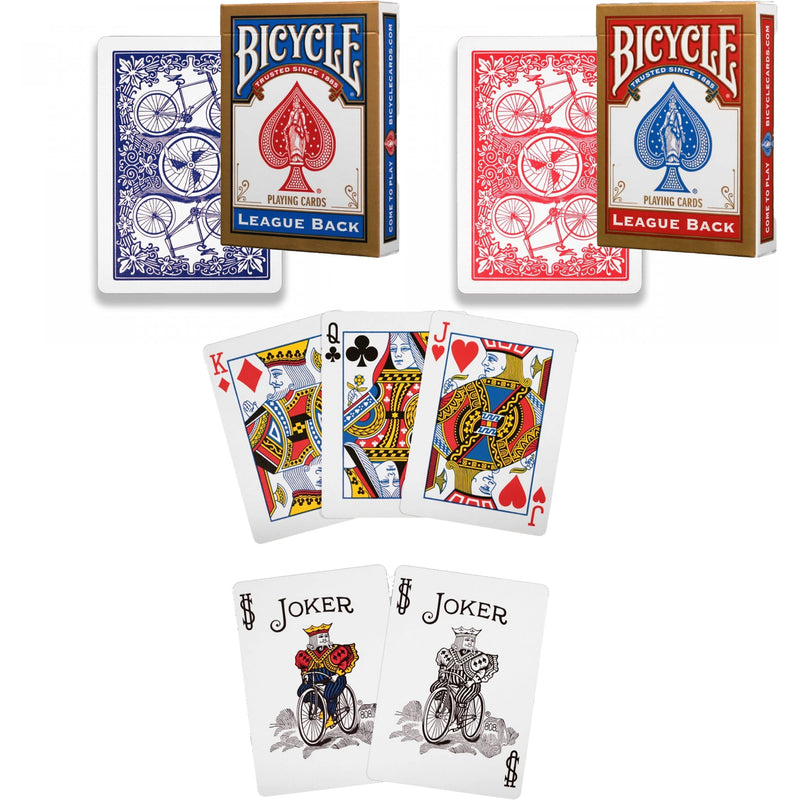 BICYCLE BLISTER PACK PLAYING CARDS, 1 PACK (RED & BLUE MIXED CASE)