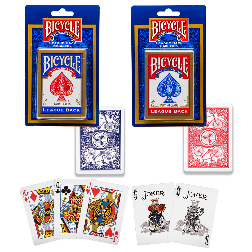 BICYCLE BLISTER PACK PLAYING CARDS, 1 PACK (RED & BLUE MIXED CASE)