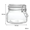 CONSOL STORE-IT JAR WITH CLIP TOP LID, 500ML (100X110X110MM)