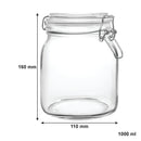 CONSOL STORE-IT JAR WITH CLIP TOP LID, 1LT (160X110X110MM)