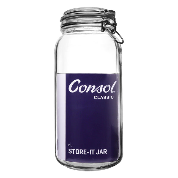 CONSOL STORE-IT JAR WITH CLIP TOP LID, 2LT (260X110X110MM)