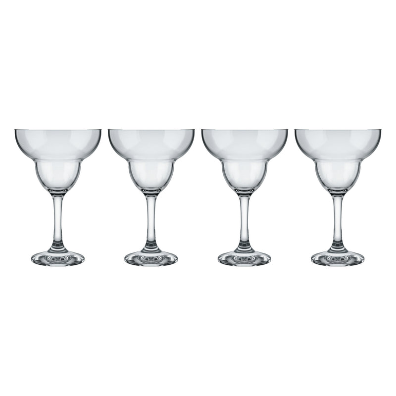 CONSOL TIJUANA MARGARITA STEM COCKTAIL GLASS 4 PACK, (335ML)