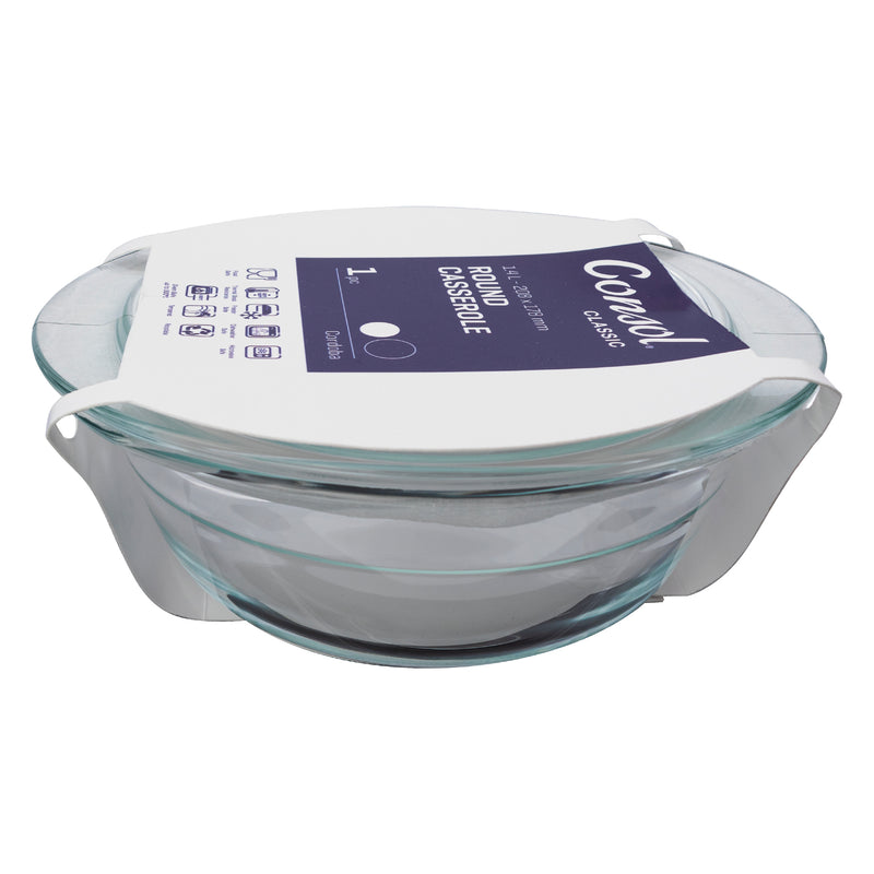 CONSOL CORDOBA ROUND CASSEROLE, 1.4LT (208X178X83MM)