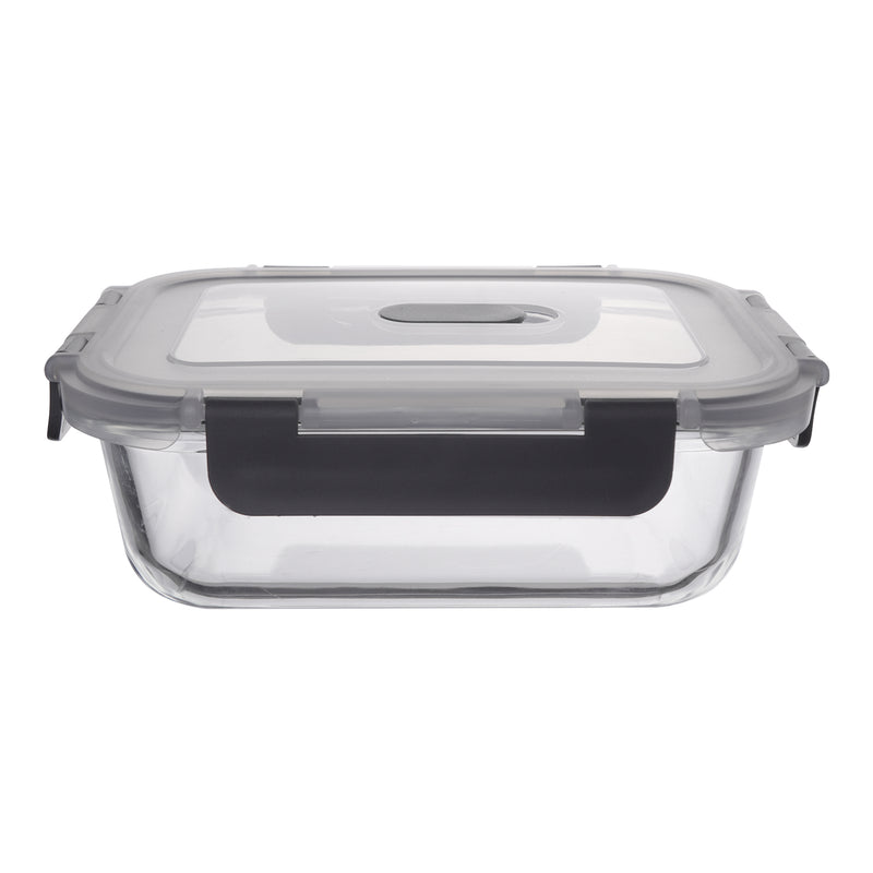 CONSOL MADRID RECT. STORAGE CONTAINER WITH VENTED CLIP ON LID, 370ML (153X112X58MM)