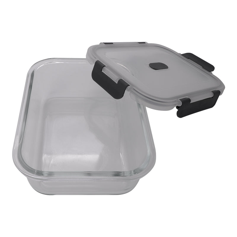 CONSOL MADRID RECT. STORAGE CONTAINER WITH VENTED CLIP ON LID, 370ML (153X112X58MM)