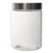 CONSOL CHICAGO CANISTERS WITH ST STEEL LIDS 3 PIECE SET, (170/220/275X115MM DIA)