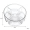 CONSOL GENOA GLASS SERVING BOWL WITH 5 SECTIONS, (250MM DIAX80MM)