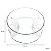 CONSOL GENOA GLASS SERVING BOWL WITH 3 SECTIONS, (250MM DIAX80MM)