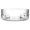 CONSOL GENOA GLASS SERVING BOWL WITH 3 SECTIONS, (250MM DIAX80MM)