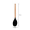 REGENT KITCHEN SPOONULA BLACK SILICONE AND WOODEN HANDLE, (330X70X20MM)