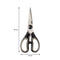 REGENT KITCHEN SCISSORS BLACK AND GREY, (195X80X10MM)