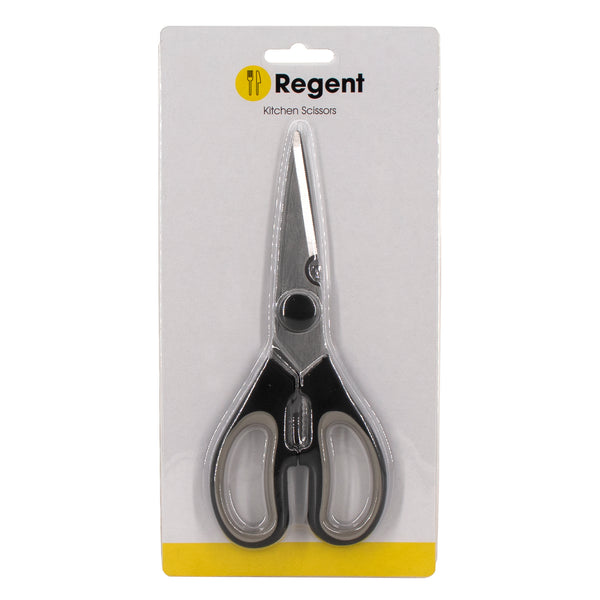 REGENT KITCHEN SCISSORS BLACK AND GREY, (195X80X10MM)