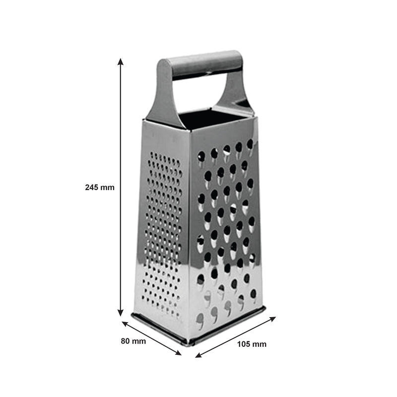 REGENT KITCHEN GRATER 4-SIDED STAINLESS STEEL, (240X105X80MM)