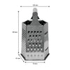 REGENT KITCHEN GRATER 6-SIDED STAINLESS STEEL, (195X120X105MM)