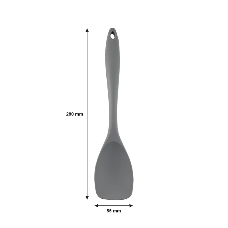 REGENT KITCHEN GREY SILICONE SCOOP SPATULA, (280X60X18MM)