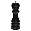 REGENT KITCHEN SALT/PEPPER WOODEN GRINDER WITH BLACK FINISH EACH, (155X50MM DIA)