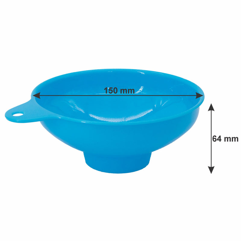 REGENT KITCHEN WIDE MOUTH CANNING FUNNEL PLASTIC ASST. COLOURS, (183/153MM DIAX64MM)