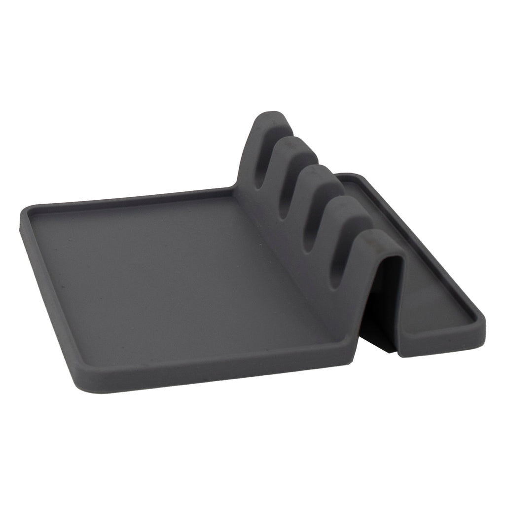 REGENT KITCHEN MULTI UNTENSIL 4 SLOT SILICONE SPOON REST, (135X135MM)