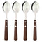 REGENT KITCHEN SPOONS WITH WOODEN HANDLES 4PCE SET, (205X42X10MM)