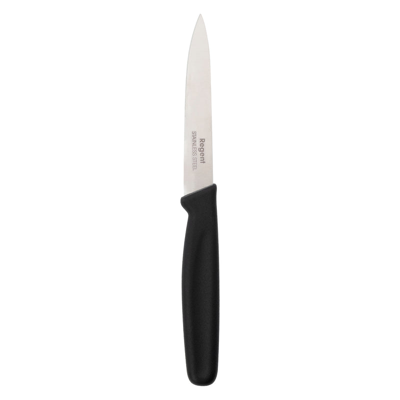 REGENT KITCHEN PARING KNIVES WITH BLACK HANDLES 3 PIECE SET, (204/207X20X10MM)