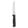 REGENT KITCHEN STEAK KNIFE WITH ROUND TIP AND BLACK HANDLES 6 PACK, (213X25X12MM)