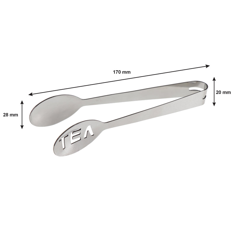 REGENT 'TEA' TEABAG SQUEEZER TONG STAINLESS STEEL, (170X28X20MM)