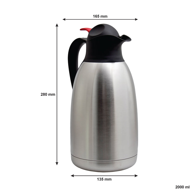 REGENT VACUUM JUG DOUBLE WALLED ST STEEL, (2LT)