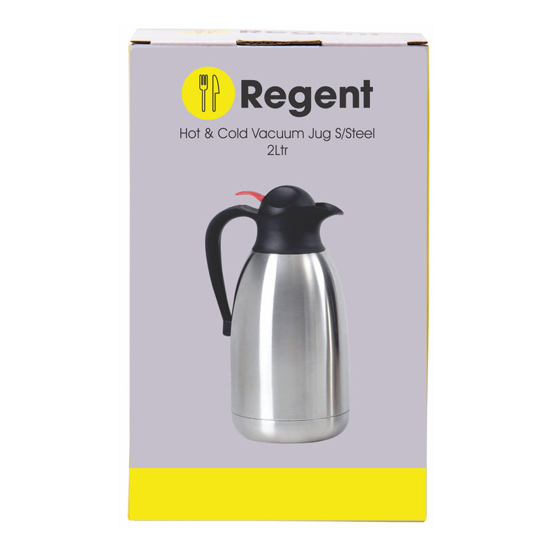 REGENT VACUUM JUG DOUBLE WALLED ST STEEL, (2LT)