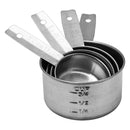 REGENT BAKEWARE DELUXE MEASURING CUP ST STEEL 4 PCE SET, 60/80/125/250ML (150X85X50MM)