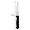 REGENT CUTLERY STEAK KNIFE WITH SHARP TIP WITH PP BLACK HANDLE 1 DOZ, (210X25X12MM)