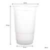 BAR BUTLER FESTIVAL CUP PP PLASTIC 6 PACK, 500ML (95MM DIAX135MM)