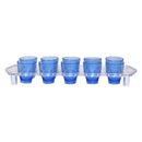 BAR BUTLER COLOURED PLASTIC SHOT GLASSES 10 ON TRAY (1 COLOUR PER TRAY), 25ML (275X95X45MM)