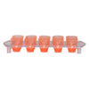 BAR BUTLER COLOURED PLASTIC SHOT GLASSES 10 ON TRAY (1 COLOUR PER TRAY), 25ML (275X95X45MM)