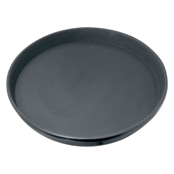 BAR BUTLER BLACK NON-SLIP ROUND TRAY, (400MM DIA)