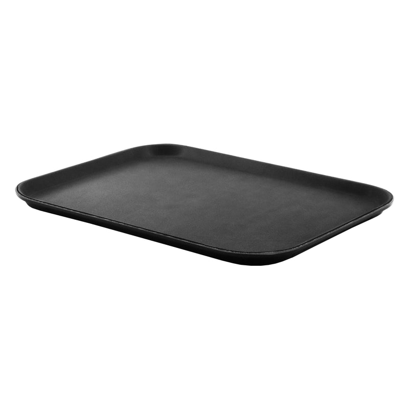 BAR BUTLER BLACK NON-SLIP RECTANGULAR TRAY, (355X455MM)